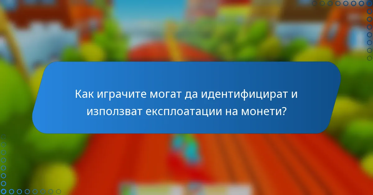 Как играчите могат да идентифицират и използват експлоатации на монети?