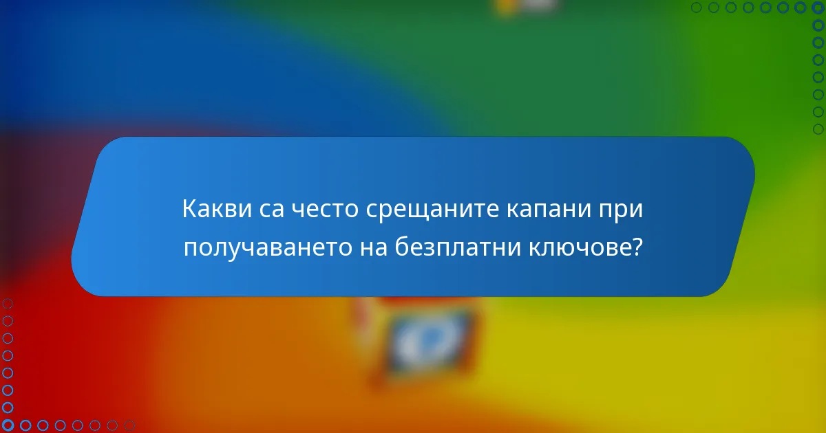 Какви са често срещаните капани при получаването на безплатни ключове?